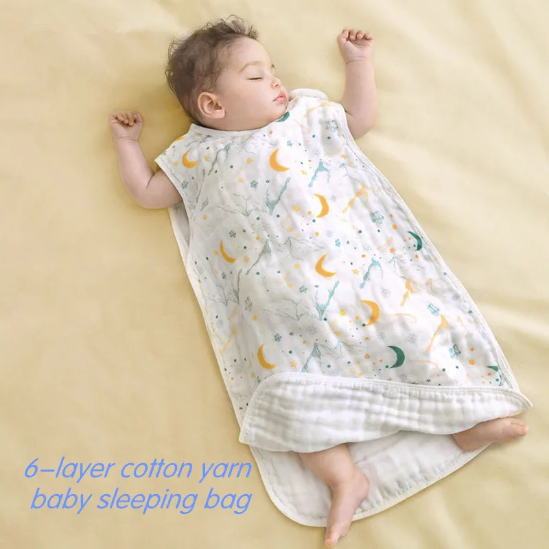 Baby Sleeping Bag Summer Thin Section Baby Cotton Gauze Sleeveless Vest Pajamas Anti-slip Children's Anti-kick Quilt Artifact
Baby Sleeping Bag Summer Thin Section Baby Cotton Gauze Sleeveless Vest Pajamas Anti-slip Children's Anti-kick Quilt Artifact