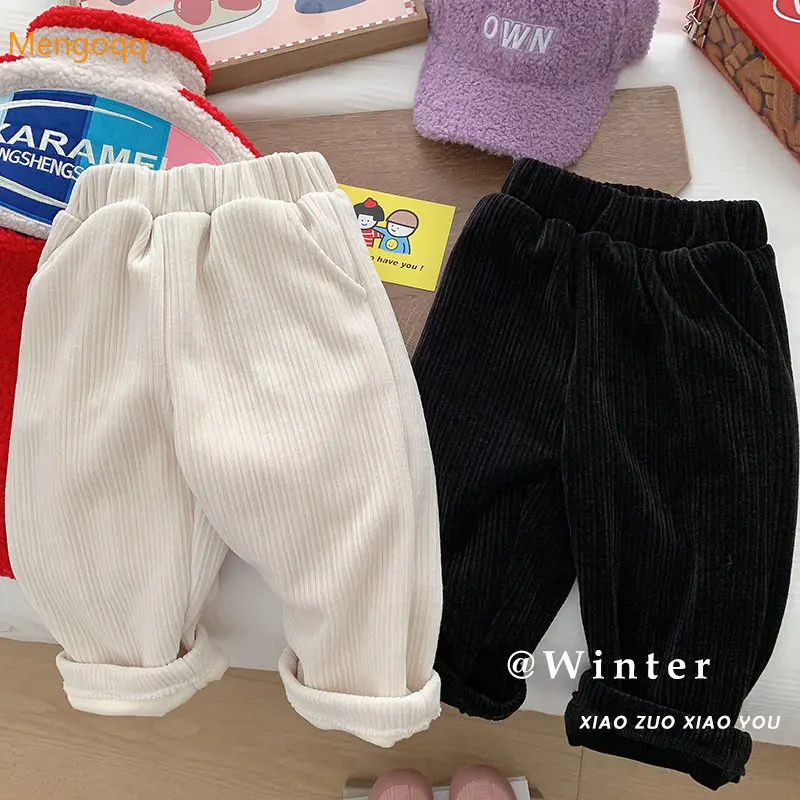 Mengoqq Kids Baby Girls Boys Winter Solid Thicken Warm Straight Pants Children Casual Velvet Trousers Clothes 1-7Y
Mengoqq Kids Baby Girls Boys Winter Solid Thicken Warm Straight Pants Children Casual Velvet Trousers Clothes 1-7Y