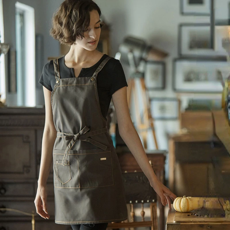 Aprons Cotton Canvas Home Kitchen Accessories Waterproof Antifouling Women's Work Clothes Barista Barber Apron Wholesale Custom
Aprons Cotton Canvas Home Kitchen Accessories Waterproof Antifouling Women's Work Clothes Barista Barber Apron Wholesale Custom