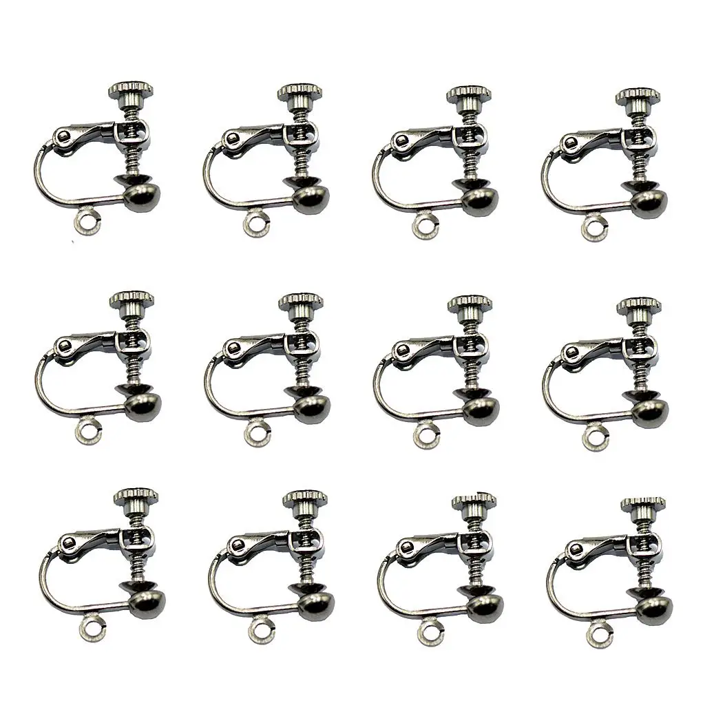 12pcs Adjustable Clip on Earring Converter with Easy Open Loop And Clip on Not
12pcs Adjustable Clip on Earring Converter with Easy Open Loop And Clip on Not
