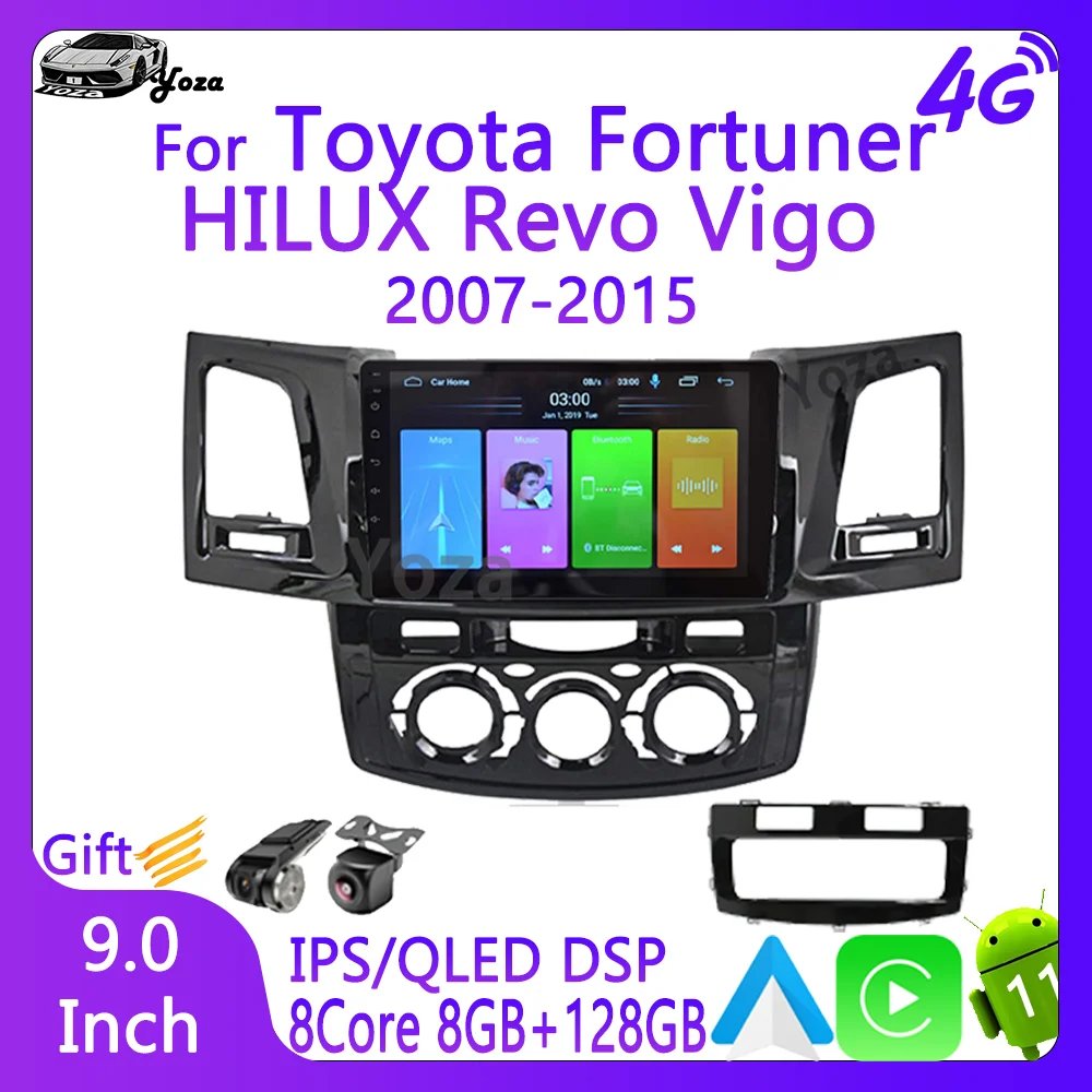 Yoza Carplay Car Radio For Toyota Fortuner HILUX Revo Vigo 2007-2015 Android11 Touch Screen Multimedia Player Navigation WIFI 5G
Yoza Carplay Car Radio For Toyota Fortuner HILUX Revo Vigo 2007-2015 Android11 Touch Screen Multimedia Player Navigation WIFI 5G