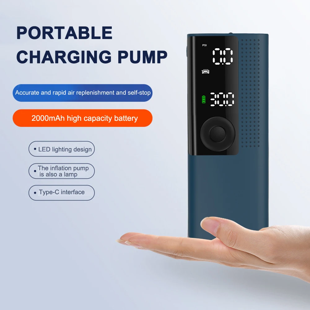 Car Electrical Air Pump 10S Fast Inflation 4000mAh Portable Wireless Tire Inflator 150PSI Air Compressor Motorcycle Bicycle ball
Car Electrical Air Pump 10S Fast Inflation 4000mAh Portable Wireless Tire Inflator 150PSI Air Compressor Motorcycle Bicycle ball