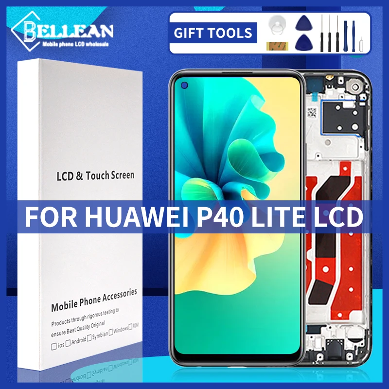 

Catteny 6,4 дюймов для Huawei P40 Lite дисплей Nova 6 SE ЖК-дисплей с сенсорной панелью экран дигитайзер в сборе Замена Бесплатная доставка