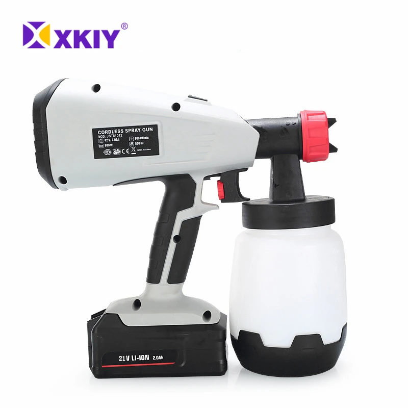 New Upgraded Spot Moving Paint Spray Gun 800W Handheld Lithium Electric Spray Gun 21V High Pressure Spray Gun with Copper Nozzle
New Upgraded Spot Moving Paint Spray Gun 800W Handheld Lithium Electric Spray Gun 21V High Pressure Spray Gun with Copper Nozzle