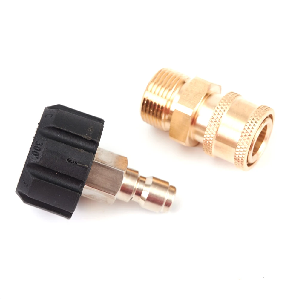 2pcs/set High Pressure Washer Adapter 5000PSI 1*M22-14 Swivel 1/4inch Plug+1 X 1/4inch QD M22-14 Male Replacment Part
2pcs/set High Pressure Washer Adapter 5000PSI 1*M22-14 Swivel 1/4inch Plug+1 X 1/4inch QD M22-14 Male Replacment Part