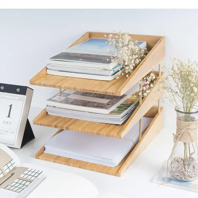 Desktop storage organizer Folder storage box desk desktop rack 2/3 layer book information box simple solid wood storage cabinet
Desktop storage organizer Folder storage box desk desktop rack 2/3 layer book information box simple solid wood storage cabinet