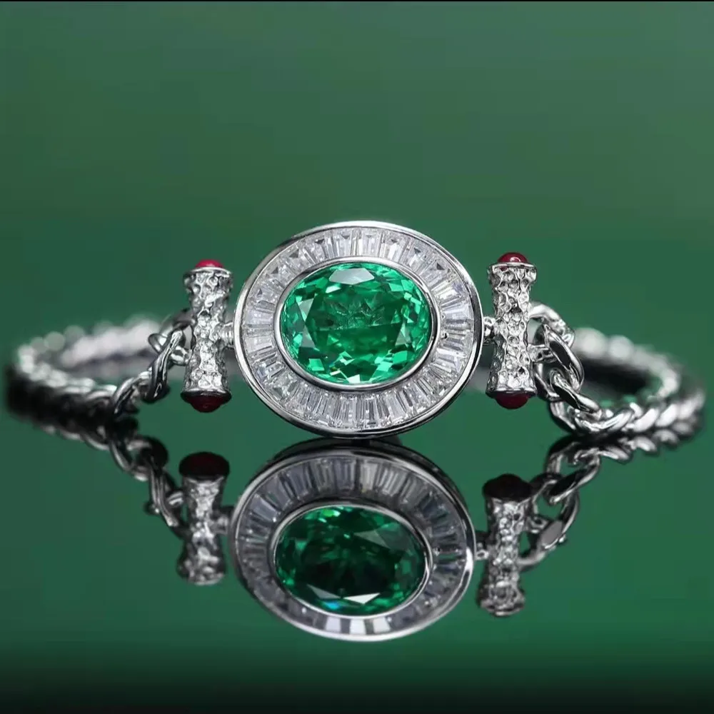 Vintage Green Crystal Zircon Diamonds Gemstones Chain Bracelets 18k White Gold Filled Silver Fine Jewelry Bijoux Accessory Gifts
Vintage Green Crystal Zircon Diamonds Gemstones Chain Bracelets 18k White Gold Filled Silver Fine Jewelry Bijoux Accessory Gifts