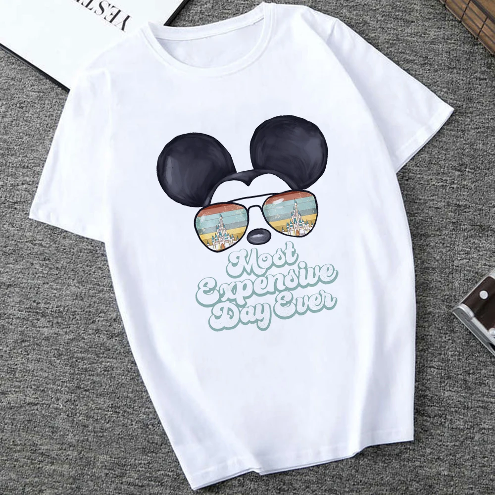 Disney Mickey Mouse Summer T Shirt Women 2022 New Trip Matching Urban Casual Short Sleeve Y2K Fashion Israel Дешевые Бесплатная