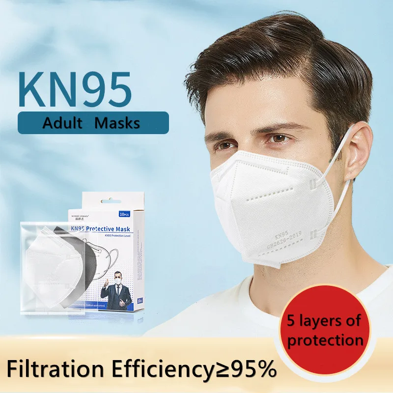 20PCS 5 Layers KN95 Masks Adult White KN95 Fabric Mask Mascarillas Protective Mouth Face Mask Filter Respirator kn95mask
20PCS 5 Layers KN95 Masks Adult White KN95 Fabric Mask Mascarillas Protective Mouth Face Mask Filter Respirator kn95mask