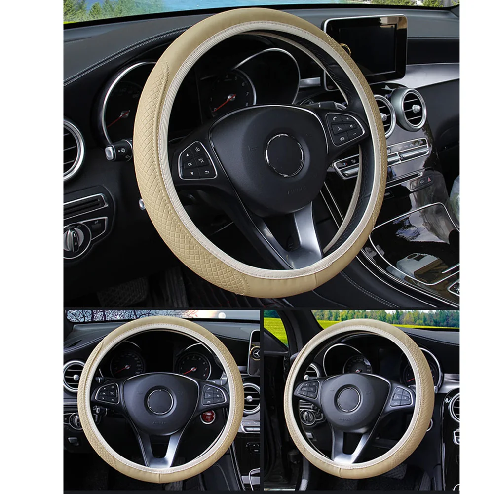 1 PCS Steering Wheel Cover 100% Brand New Beige Blue Car Steering Claret Non-slip Pink Wheel Cover Easy To Clean
1 PCS Steering Wheel Cover 100% Brand New Beige Blue Car Steering Claret Non-slip Pink Wheel Cover Easy To Clean