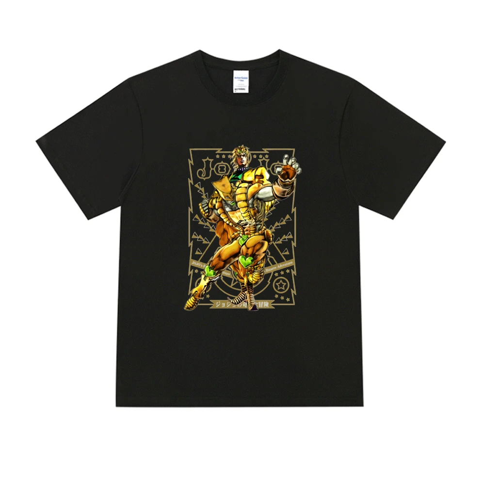 Jojo Bizarre Adventure Anime T Shirt Men's Clothing Summer Couple Black and White Crew Neck T-shirt New Versatile Short Sleeves
Jojo Bizarre Adventure Anime T Shirt Men's Clothing Summer Couple Black and White Crew Neck T-shirt New Versatile Short Sleeves