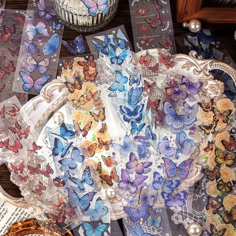 Butterfly Stickers Colorful Butterfly Waterproof Transparent Decorative Decals PET Adhesive Sticker Label For Scrapbook Journal
Butterfly Stickers Colorful Butterfly Waterproof Transparent Decorative Decals PET Adhesive Sticker Label For Scrapbook Journal