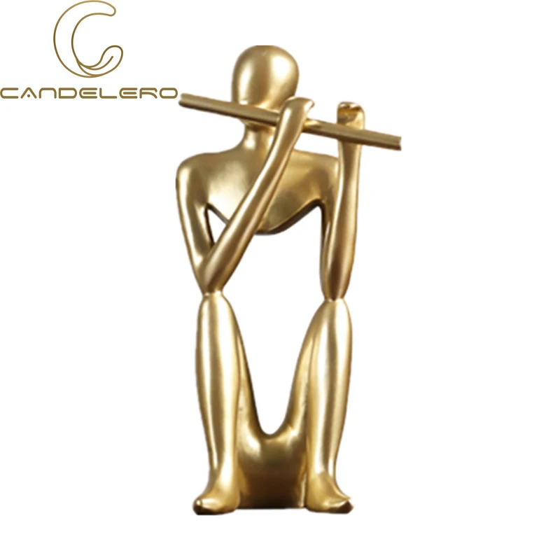 Gold Statue Home Decor Modern Sculptures Resins Decorative Figures Living Room Decoration Bookshelf Desk Flute Instrument Player
Gold Statue Home Decor Modern Sculptures Resins Decorative Figures Living Room Decoration Bookshelf Desk Flute Instrument Player