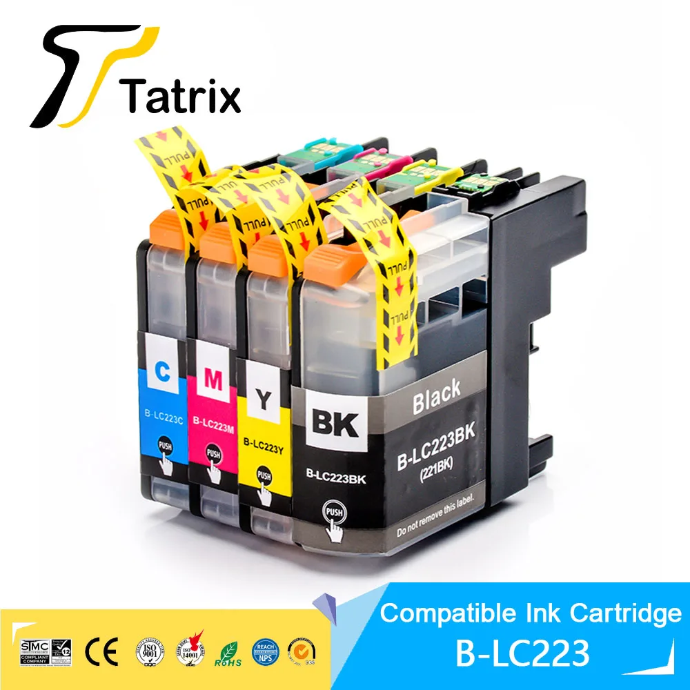 LC223 BK/C/M/Y Full Compatible Ink Cartridge For Brtoher DCP-J562DW/J4120DW/MFC-J480DW/J680DW/J880DW/J4620DW/J5720DW/J5320DW
LC223 BK/C/M/Y Full Compatible Ink Cartridge For Brtoher DCP-J562DW/J4120DW/MFC-J480DW/J680DW/J880DW/J4620DW/J5720DW/J5320DW