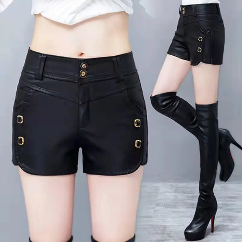 2022 New High Waist Shorts Wide Leg Leather Shorts Autumn and Winter Korean Fashion Loose High Street Sexy Women Shorts L76
2022 New High Waist Shorts Wide Leg Leather Shorts Autumn and Winter Korean Fashion Loose High Street Sexy Women Shorts L76