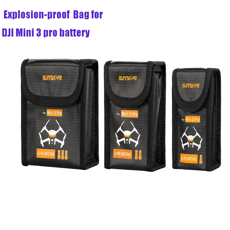 Flight Battery Safe Bag for DJI Mavic MINI/Mini 2/Mini SE/Mini 3 Pro Protective Case Transport Safe Explosion-proof Accessories
Flight Battery Safe Bag for DJI Mavic MINI/Mini 2/Mini SE/Mini 3 Pro Protective Case Transport Safe Explosion-proof Accessories