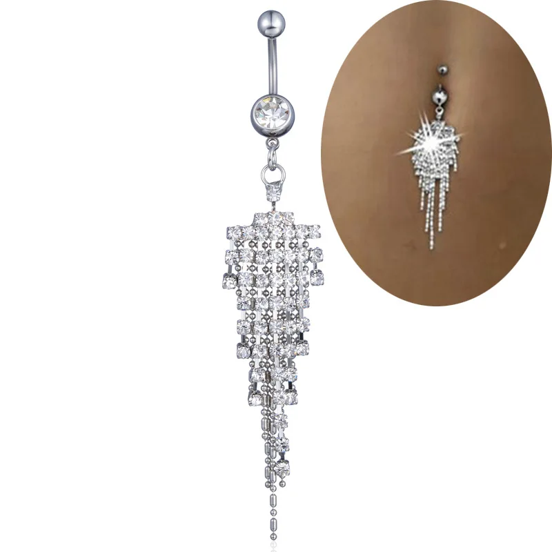 1PC New Belly Button Rings Long Dangled Bar Belly Piercing Ring Shinny Crystal Piercing Belly Charming Piercing Body Jewelry
1PC New Belly Button Rings Long Dangled Bar Belly Piercing Ring Shinny Crystal Piercing Belly Charming Piercing Body Jewelry