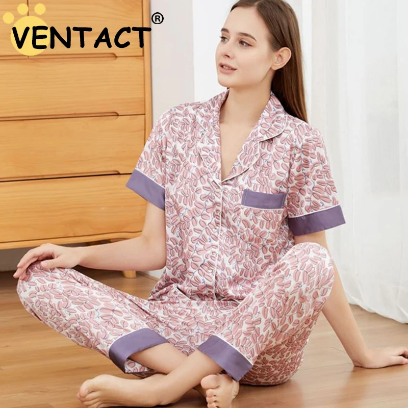 Пижама VENTACT женская из вискозы, пижама из двух предметов с коротким рукавом и отложным воротником, модная Свободная Повседневная Домашняя о...
Пижама VENTACT женская из вискозы, пижама из двух предметов с коротким рукавом и отложным воротником, модная Свободная Повседневная Домашняя о...