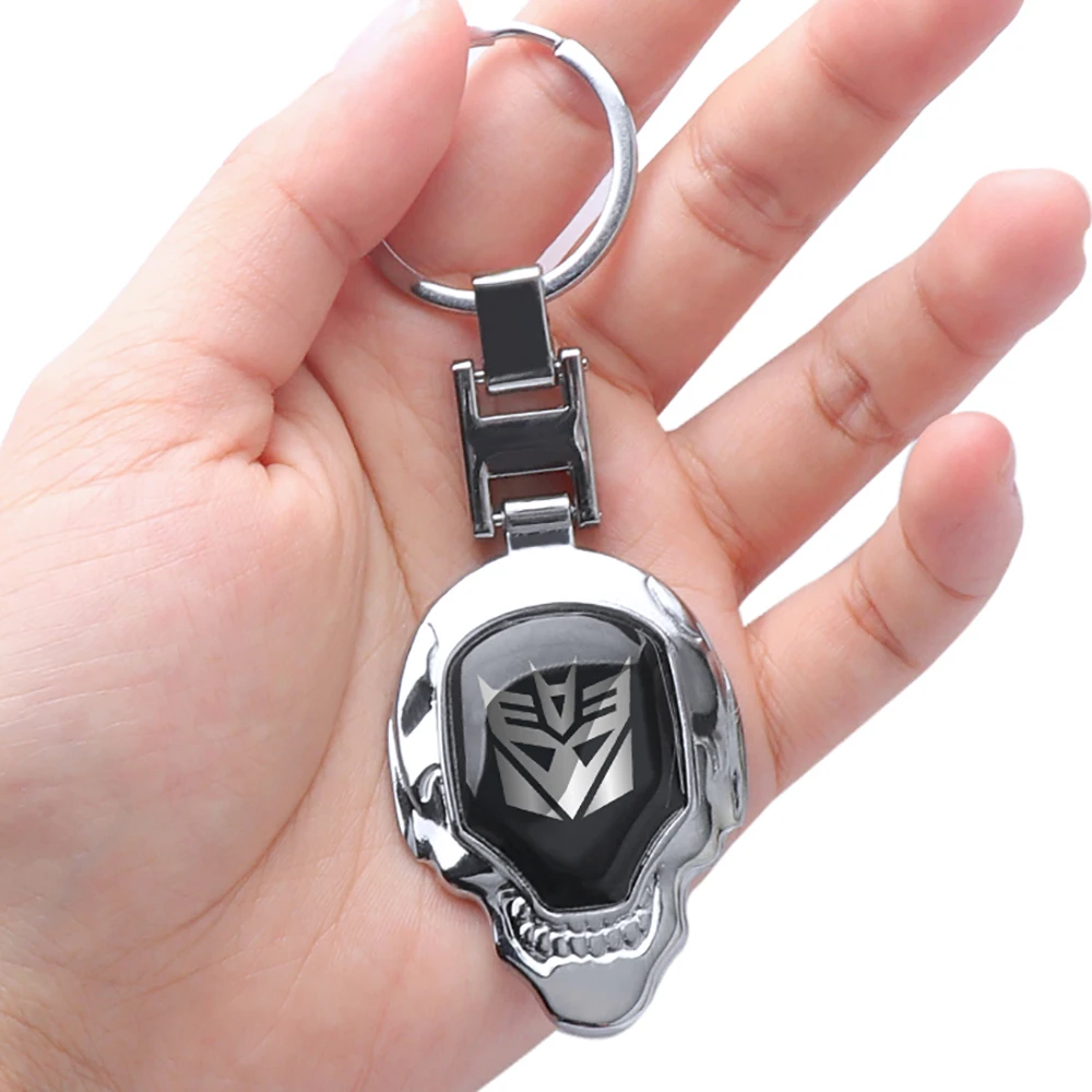 Metal Luxury Transformers Autobots Car Keychain Skull Key Rings Key Holder For Men Women Auto Decoration Accessories Universal 
Metal Luxury Transformers Autobots Car Keychain Skull Key Rings Key Holder For Men Women Auto Decoration Accessories Universal