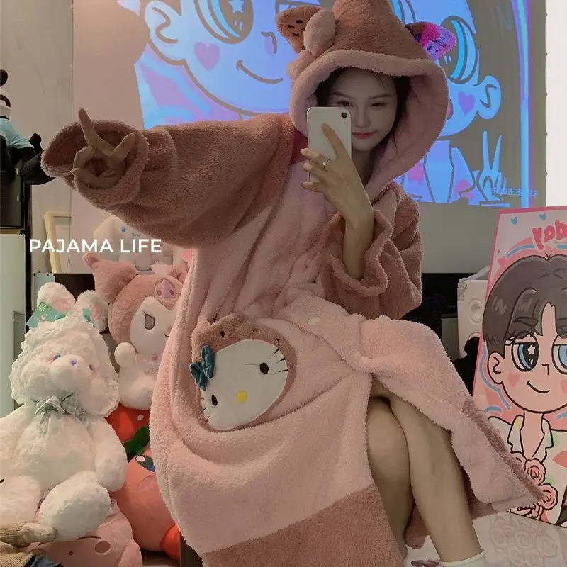 Новинка, флисовое толстое Фланелевое флисовое платье Sanrio HelloKitty для девушек осень/зима
Новинка, флисовое толстое Фланелевое флисовое платье Sanrio HelloKitty для девушек осень/зима