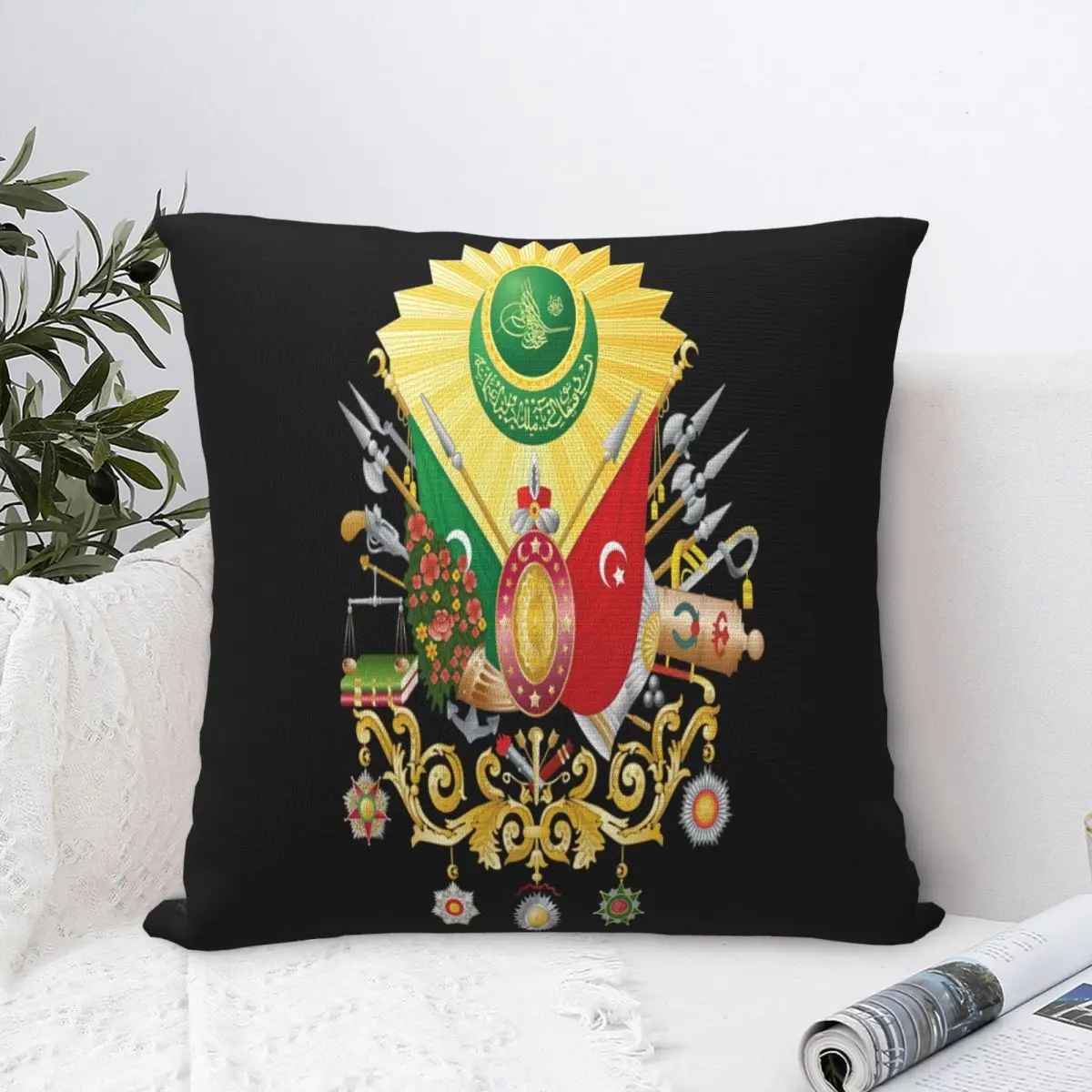 Osmanli Osmaniye Ottoman Empire Turkey Decorative Throw Pillow Square Pillow Cover Cushion Cover Pattern Double Sided Printing
Osmanli Osmaniye Ottoman Empire Turkey Decorative Throw Pillow Square Pillow Cover Cushion Cover Pattern Double Sided Printing