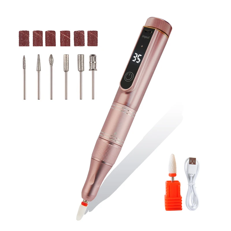 35000RPM Cordless Nail Drill Machine Rechargeable Manicure Drill Cuticle Nail E-File Salon Nail Polisher Portable Nail Drill Pen
35000RPM Cordless Nail Drill Machine Rechargeable Manicure Drill Cuticle Nail E-File Salon Nail Polisher Portable Nail Drill Pen