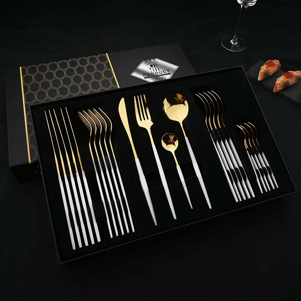 Набор столовых приборов из нержавеющей стали, 24 шт.
Набор столовых приборов из нержавеющей стали, 24 шт.