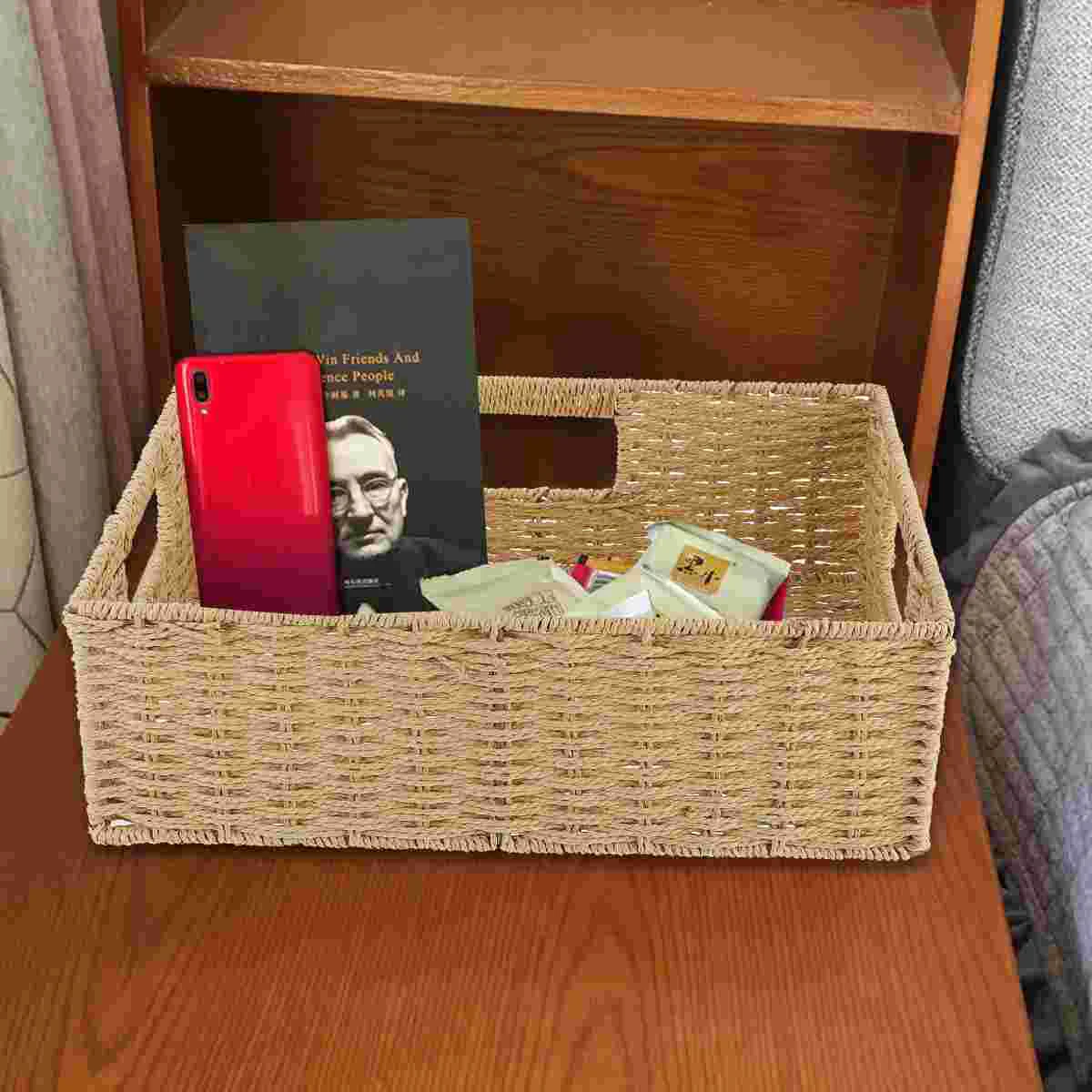 Storage Basket Wicker Baskets Rattan Woven Sundriesdesktop Bathroom Weaving Bins Bucket Hyacinth Laundry Clothes Cloth Closet
Storage Basket Wicker Baskets Rattan Woven Sundriesdesktop Bathroom Weaving Bins Bucket Hyacinth Laundry Clothes Cloth Closet