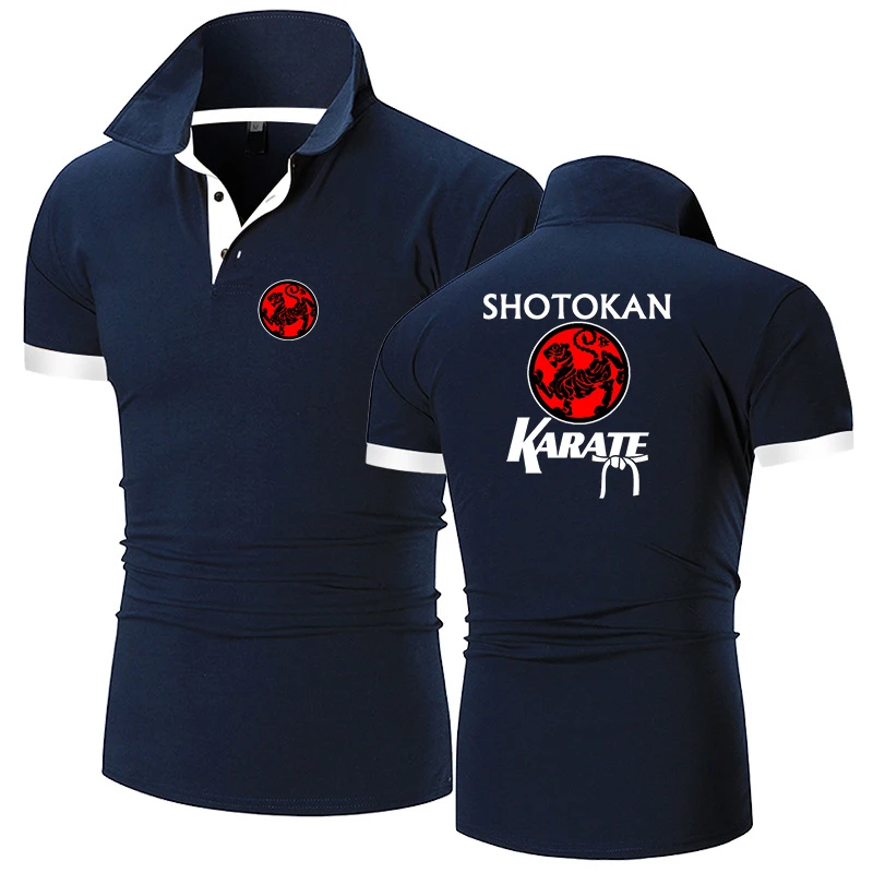 Shotokan Karate 2022 Мужская Новая летняя рубашка-поло с принтом, повседневные высококачественные хлопковые классические топы с короткими рукавами в стиле Харадзюку, футболка
Shotokan Karate 2022 Мужская Новая летняя рубашка-поло с принтом, повседневные высококачественные хлопковые классические топы с короткими рукавами в стиле Харадзюку, футболка