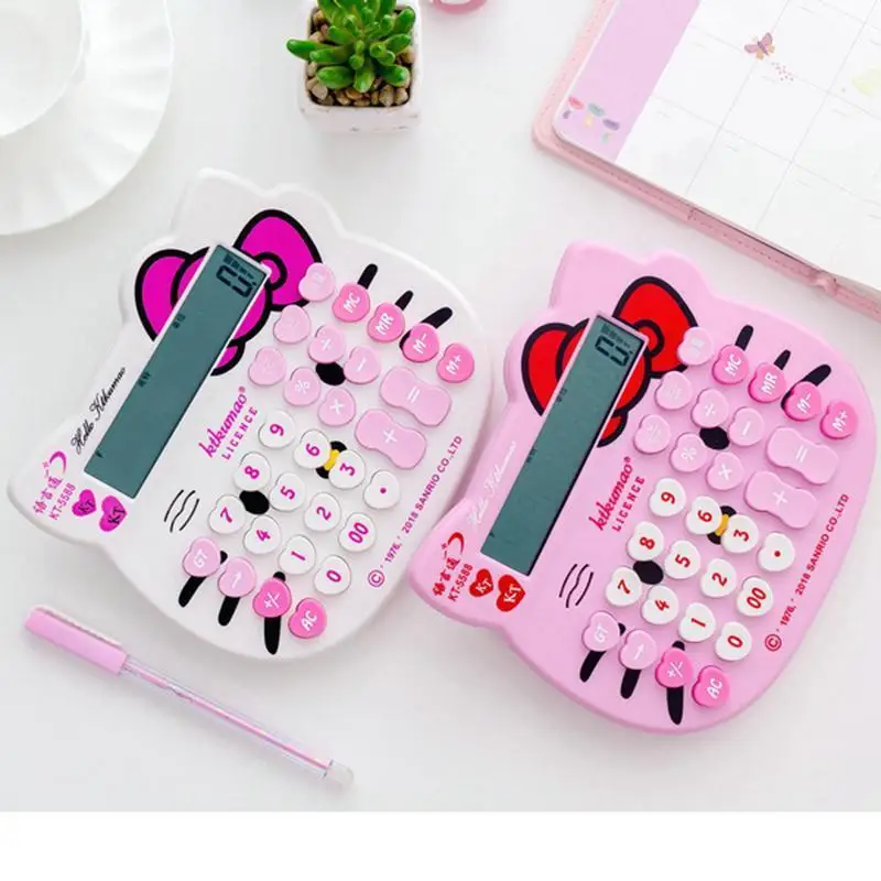 Cute Cartoon Kawaii KT cat Solar Calculator Medium Double Power 12 Digit Calculator Birthday Gifts for Boys and Girls
Cute Cartoon Kawaii KT cat Solar Calculator Medium Double Power 12 Digit Calculator Birthday Gifts for Boys and Girls