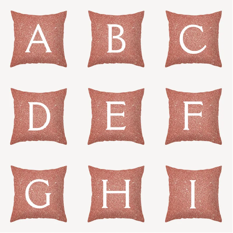 ZHENHE Simple 26 Letter Pattern Pillow Cover Double Sided Printing Cushion Cover for Bedroom Sofa Decor 18x18 Inch(45x45cm)
ZHENHE Simple 26 Letter Pattern Pillow Cover Double Sided Printing Cushion Cover for Bedroom Sofa Decor 18x18 Inch(45x45cm)