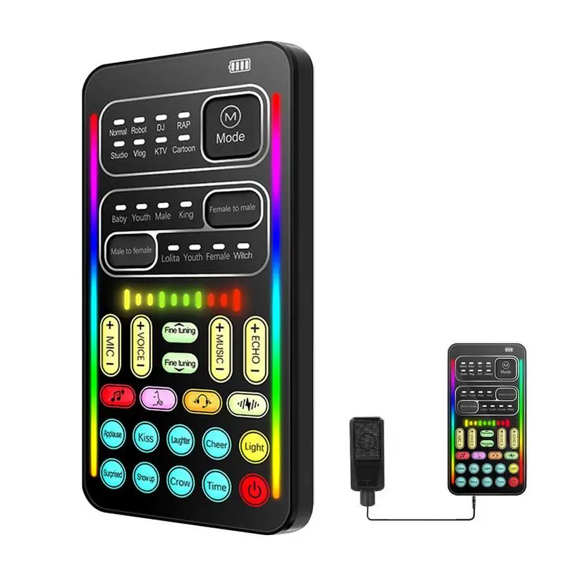 Voice Disguiser Portable Voice Disguiser Mini Sound Card With 8 Sound Effects Sound Changes Voice Changer Compatible With Mobile
Voice Disguiser Portable Voice Disguiser Mini Sound Card With 8 Sound Effects Sound Changes Voice Changer Compatible With Mobile
