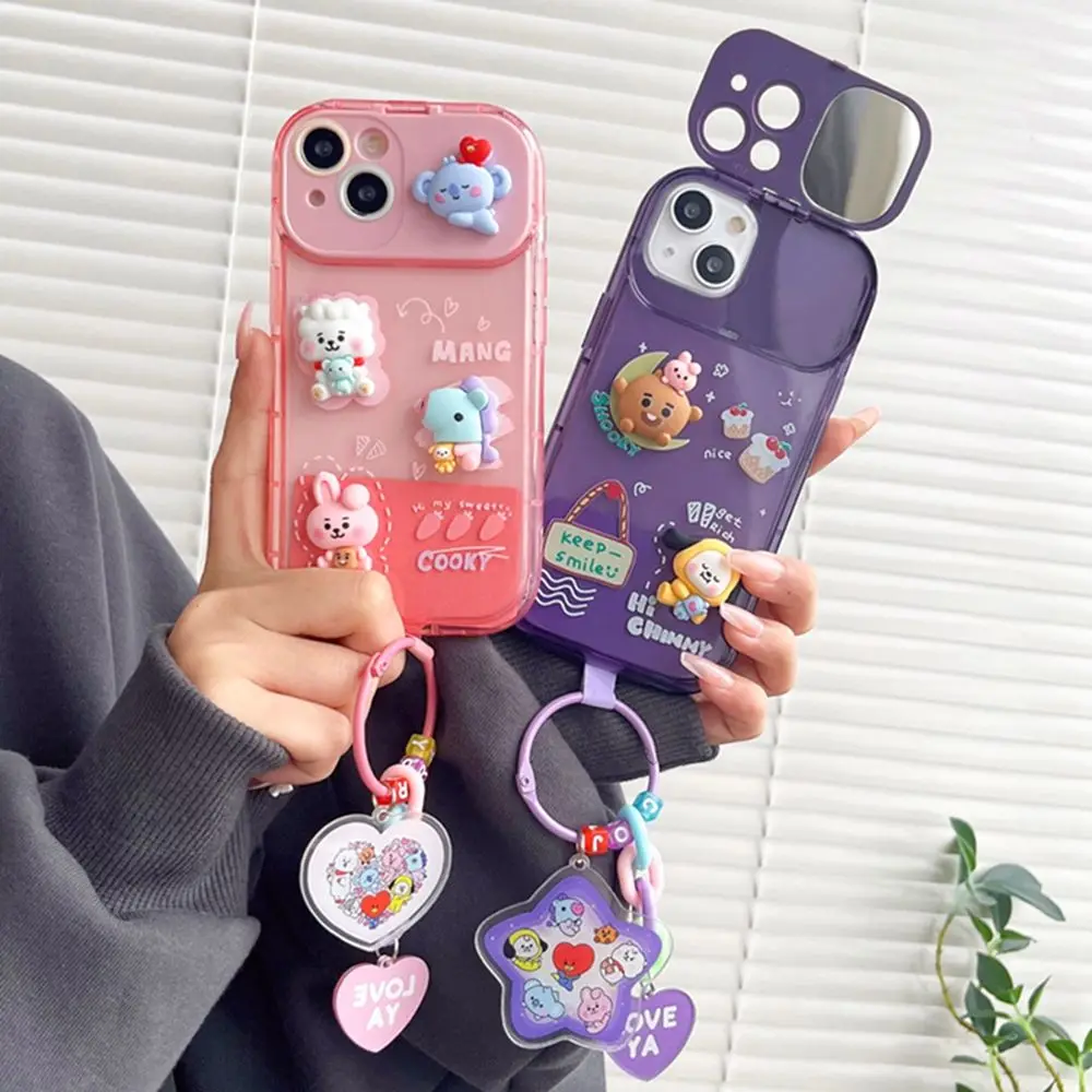 Kawaii Bt21 Rj Cooky 3D Doll Phone Case with Flip Mirror Anime Chimmy Koya for Iphone 14 13 12 11 Pro Max Protection Back Cover
Kawaii Bt21 Rj Cooky 3D Doll Phone Case with Flip Mirror Anime Chimmy Koya for Iphone 14 13 12 11 Pro Max Protection Back Cover