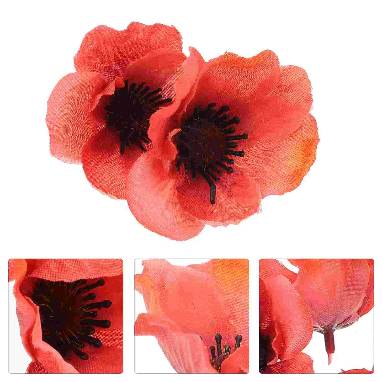 Flower Fake Heads Silk Flowers Artificial Poppy Bouquets Wedding Arrangement Simulation Faux Prop Confettie Photopoppies
Flower Fake Heads Silk Flowers Artificial Poppy Bouquets Wedding Arrangement Simulation Faux Prop Confettie Photopoppies