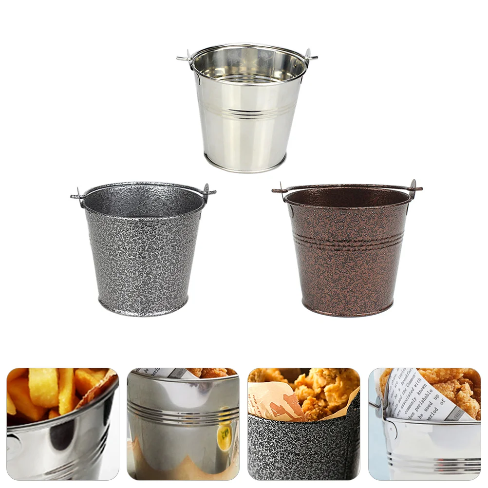 Holder Mini Pails French Bucketstin Fries Bucket Small Decorative Metal Fry Serving Sliver Basket Storage Beach Silver
Holder Mini Pails French Bucketstin Fries Bucket Small Decorative Metal Fry Serving Sliver Basket Storage Beach Silver