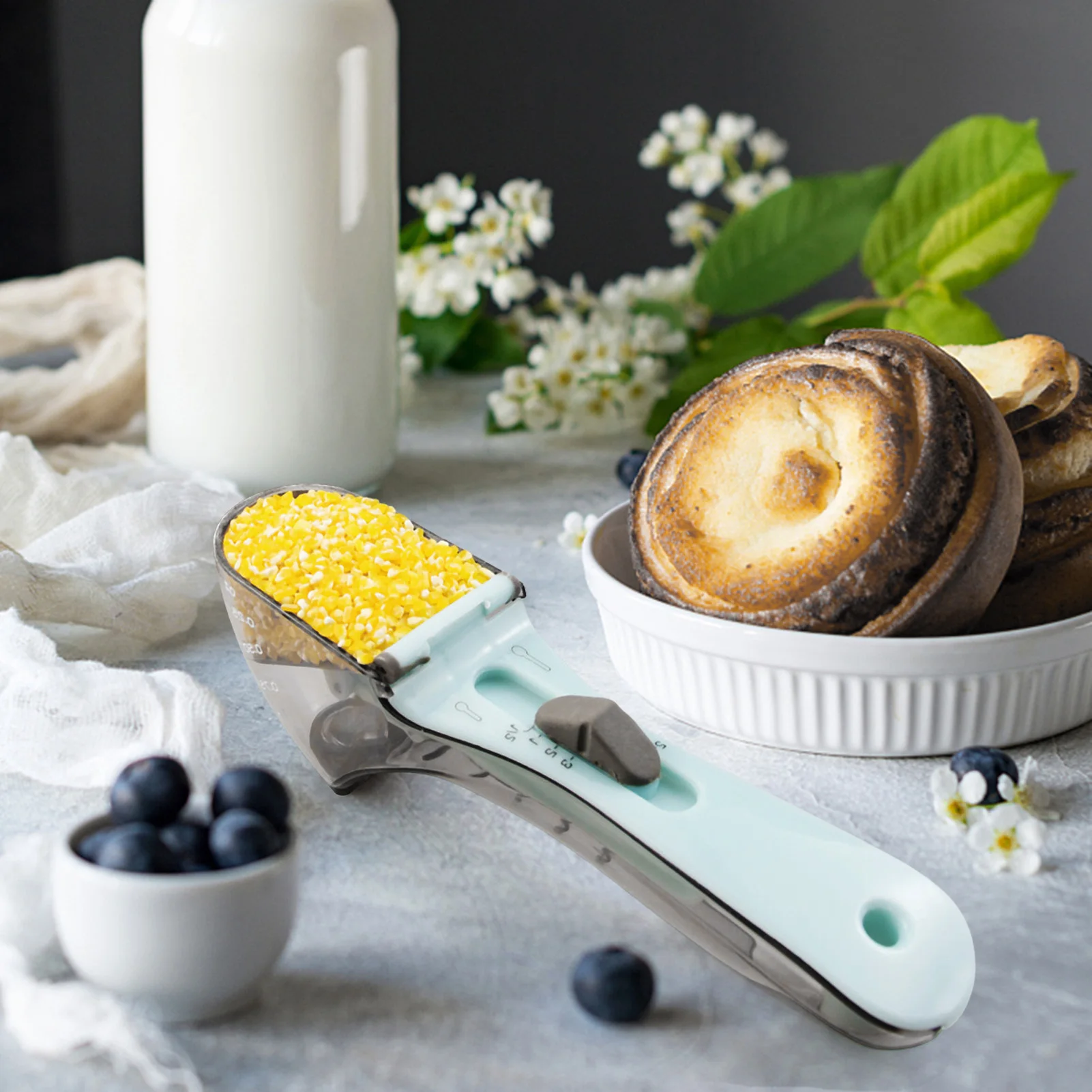 2 Pcs Multifunctional Adjustable Measuring Spoons Plastic Powder Liquid Ingredients Measuring Tablespoons Measuring Cups
2 Pcs Multifunctional Adjustable Measuring Spoons Plastic Powder Liquid Ingredients Measuring Tablespoons Measuring Cups