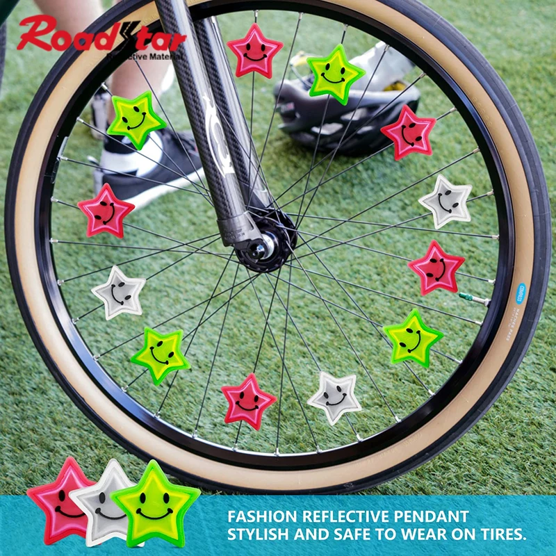 Roadstar Star Bike Spokes Reflectors Bicycle Cycling Wheel Wire Reflective Stickers Tapes Cycling Accessories 6Pcs/Pack
Roadstar Star Bike Spokes Reflectors Bicycle Cycling Wheel Wire Reflective Stickers Tapes Cycling Accessories 6Pcs/Pack
