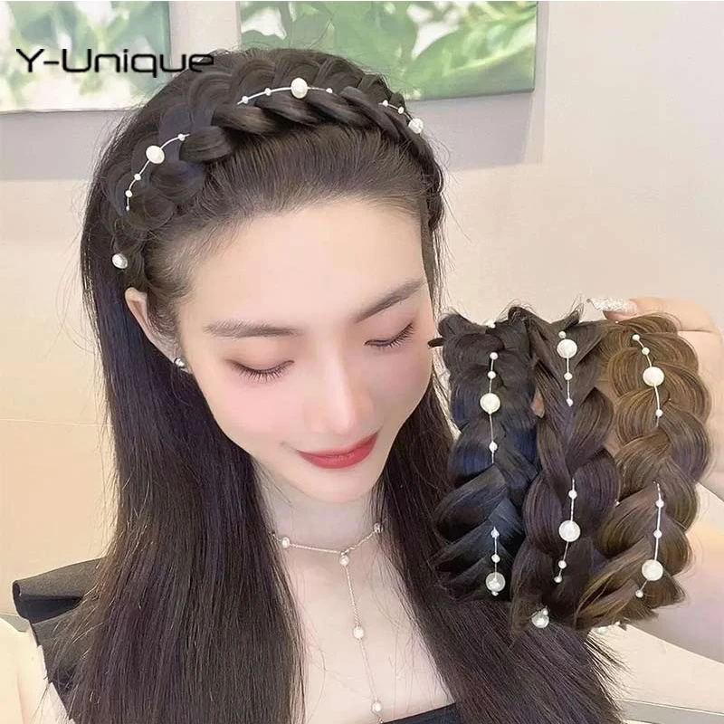 Pearl Fishbone Wig Twist Braid Headband Hair Hoop For Women Girls Hair Styling Headwear 2023 New Fashion Hair Accessories
Pearl Fishbone Wig Twist Braid Headband Hair Hoop For Women Girls Hair Styling Headwear 2023 New Fashion Hair Accessories