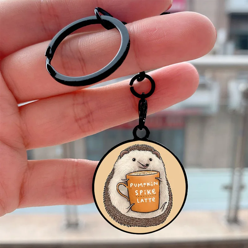 Fashion Pumpkin Spike Latte Hedgehog Cool Key Tag Motorcycles Cars Backpack Chaveiro Keychain For Friends Key Ring Accessories 
Fashion Pumpkin Spike Latte Hedgehog Cool Key Tag Motorcycles Cars Backpack Chaveiro Keychain For Friends Key Ring Accessories