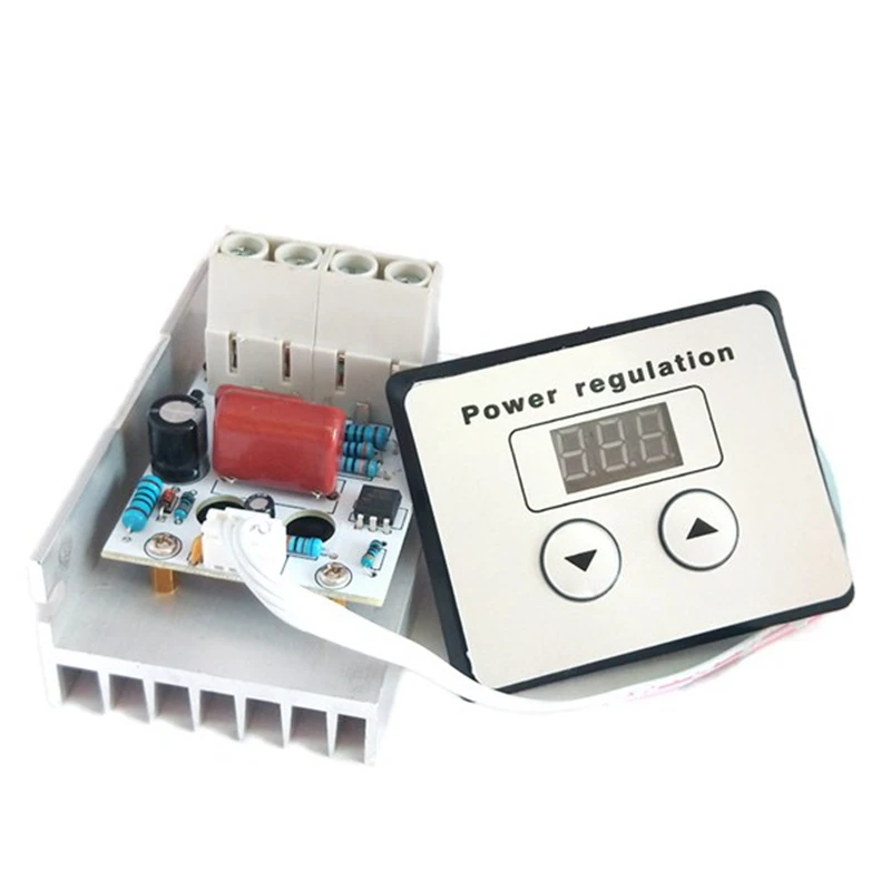 AC 220V 10000W SCR Digital Control Electronic Voltage Regulator Speed Control Dimmer Thermostat + Digital Meters
AC 220V 10000W SCR Digital Control Electronic Voltage Regulator Speed Control Dimmer Thermostat + Digital Meters