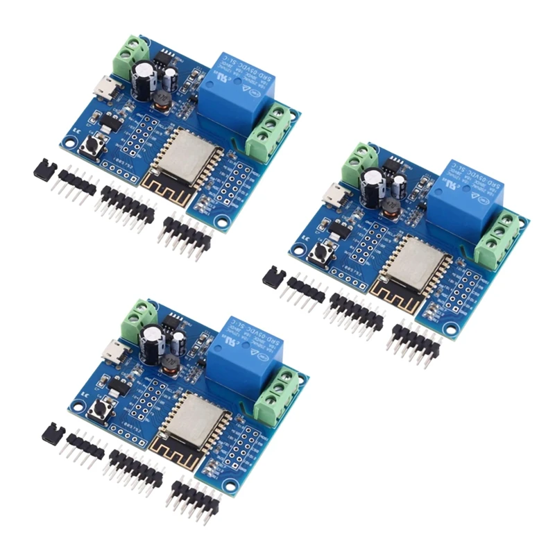 3X WIFI Relay Controller Module, DC 5V 8V-80V ESP8266 Wireless Controller Module ESP-12F For IOT Smart Home APP
3X WIFI Relay Controller Module, DC 5V 8V-80V ESP8266 Wireless Controller Module ESP-12F For IOT Smart Home APP