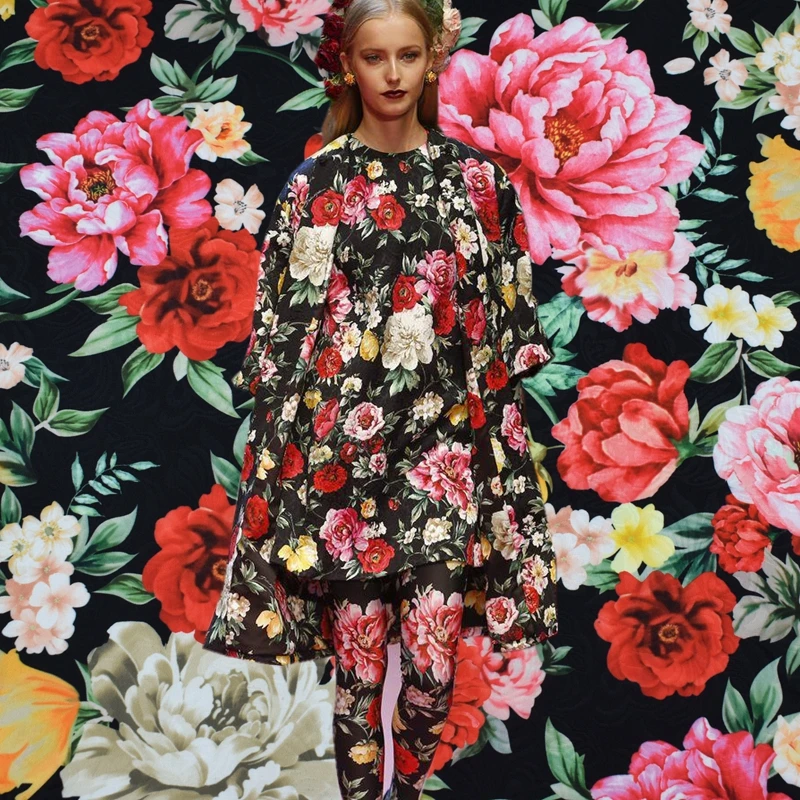 Digital inkjet jacquard fashion fabric multicolor chrysanthemum pattern fashion fabric printing handmade DIY dress coat fabric
Digital inkjet jacquard fashion fabric multicolor chrysanthemum pattern fashion fabric printing handmade DIY dress coat fabric
