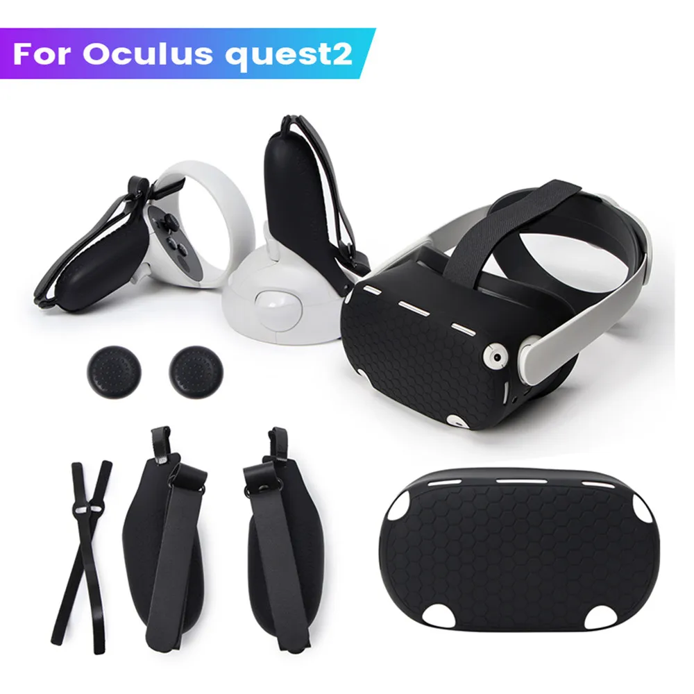 Набор силиконовых защитных чехлов VR для сенсорного контроллера Oculus Quest 2 с
