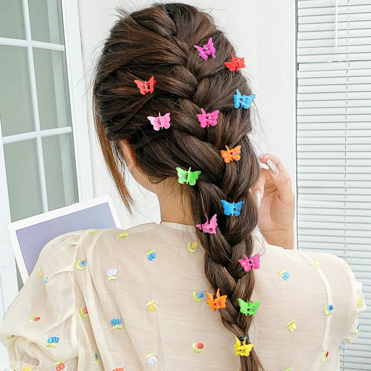 50pcs Small Butterfly Hair Claw Clips French Braid Headdress Fashion Mini Colorful Girls Bangs Hair Clips Kid Accessories 
50pcs Small Butterfly Hair Claw Clips French Braid Headdress Fashion Mini Colorful Girls Bangs Hair Clips Kid Accessories