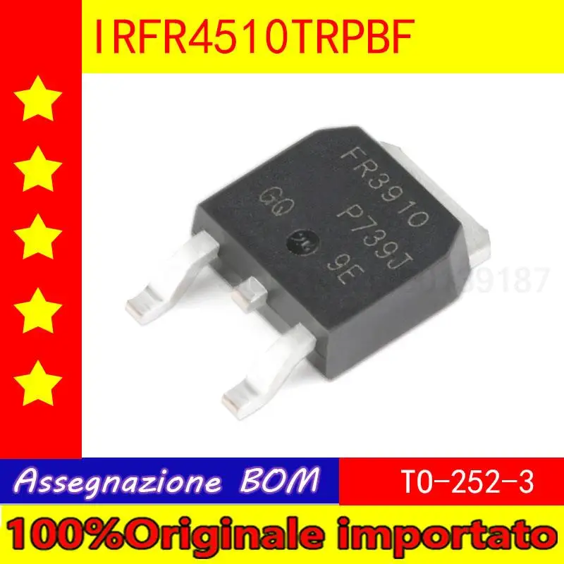 100%Originale importato Home furnishings IRFR4510TRPBF the TO - 252-3 N channel 100 v / 63 a patch MOSFET
100%Originale importato Home furnishings IRFR4510TRPBF the TO - 252-3 N channel 100 v / 63 a patch MOSFET