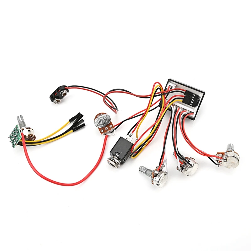 1 Set Pre-Wired 3 Band Active Bass Circuit Active & Passive EQ Equalizer Electric Bass Preamp Circuit
1 Set Pre-Wired 3 Band Active Bass Circuit Active & Passive EQ Equalizer Electric Bass Preamp Circuit