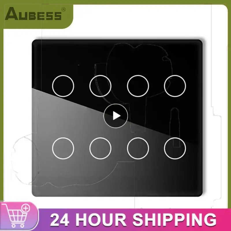 Glass Screen Touch Panel Background Light Wifi Smart Light Switch Zero Fire Wire Adjustable Wireless Wall Switches
Glass Screen Touch Panel Background Light Wifi Smart Light Switch Zero Fire Wire Adjustable Wireless Wall Switches