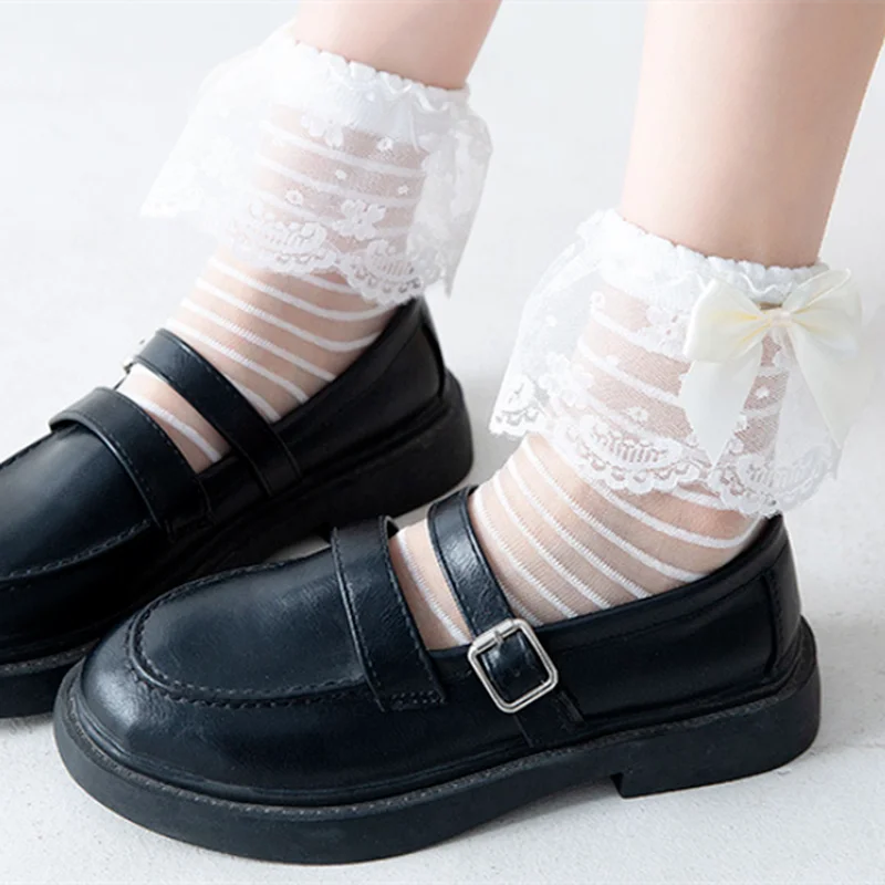 Lolita Style Woman Socks JK Japanese Style Crystal Silk Socks Women Summer Ultra-thin Transparent Sweet Girl Cute Bow Crew Socks
Lolita Style Woman Socks JK Japanese Style Crystal Silk Socks Women Summer Ultra-thin Transparent Sweet Girl Cute Bow Crew Socks