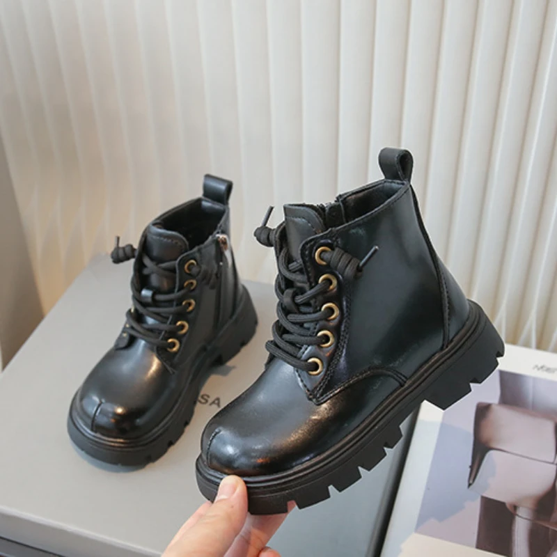 Children New Boots Soft-soled Girls Boot Autumn Winter Versatile British Style Boys Leather Boot Student Fashion Round Toe Shoes
Children New Boots Soft-soled Girls Boot Autumn Winter Versatile British Style Boys Leather Boot Student Fashion Round Toe Shoes