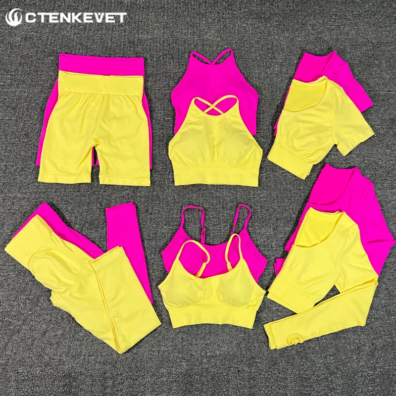 Two Piece Women Fitness Sport Gym Wear Tracksuit Seamless Push Up Tights Outfit Leggings High Waist Workout Gym Set Clothes
Two Piece Women Fitness Sport Gym Wear Tracksuit Seamless Push Up Tights Outfit Leggings High Waist Workout Gym Set Clothes